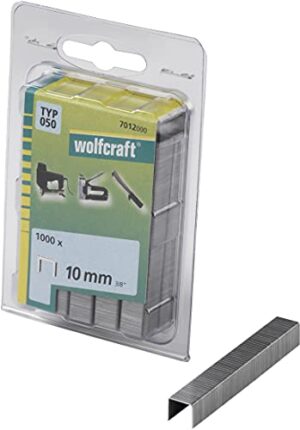 Wolfcraft Tackerklammern Typ 050 10mm für Heimwerker und Handwerker - hochwertige Werkzeuge für verschiedene Materialien