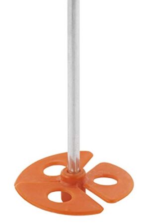 Wolfcraft Farbmischer für Bohrmaschinen, perfekt für Lacke, Lasuren und Farben, robuster Rührwedel, ø 60 mm, Drehzahl 800-1000 RPM, bis 5 kg Rührgut