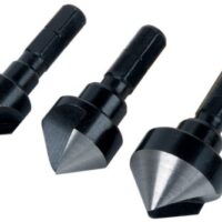 Wolfcraft Kegelsenker-Set mit Sechskantschaft für die Senkung von Bohrlöchern in Holz, NE-Metall und Kunststoff. Hochwertiges Werkzeugset für Profis und Anfänger.