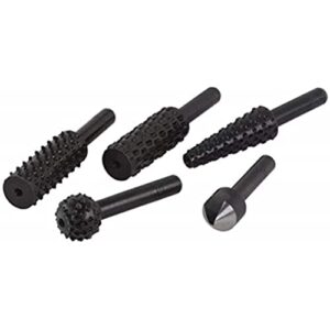 wolfcraft Raspel- und Senker-Set, 5-tlg. für Vorbereitung von Aussparungen und schnellen Materialabtrag