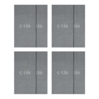Wolfcraft Schleifgitter 16-teilig, 115 x 280 mm, für Schwing- und Handschleifer, K120/220, ideal für Gipskarton, Holz, Farbe, langlebig, effiziente Staubabsaugung