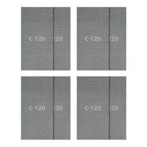 Wolfcraft Schleifgitter 16-teilig, 115 x 280 mm, für Schwing- und Handschleifer, K120/220, ideal für Gipskarton, Holz, Farbe, langlebig, effiziente Staubabsaugung