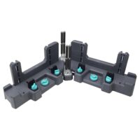 Wolfcraft Schmiege und Gehrungsschneidlade PRO, 2-in-1 Gehrungslade zum Schneiden von bis zu 120 mm hohen Fußleisten und Sockelleisten sowie für das Ausmessen von Raumwinkeln