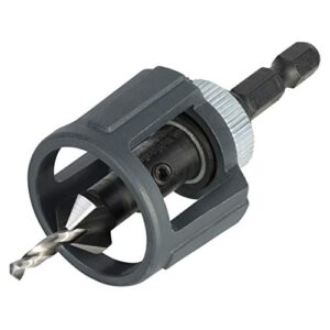 Wolfcraft Vorbohrer mit Senker und Tiefenstopp, vielseitiges Werkzeug für Heimwerker und DIY-Anfänger, Bohren und Senken in einem Schritt