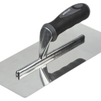 Wolfcraft Glättekelle I 4043000, professionell für Übergänge und Fugen, Edelstahlblatt mit ergonomischem Kunststoffgriff