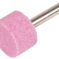 Wolfcraft Keramischer Schleifkörper, zylindisch - 2172000 - Ø 24 mm für sicheres Schleifen und Entgraten von Metall, Keramik, Kunststoff und Glas mit der Bohrmaschine