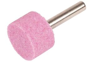 Wolfcraft Keramischer Schleifkörper, zylindisch - 2172000 - Ø 24 mm für sicheres Schleifen und Entgraten von Metall, Keramik, Kunststoff und Glas mit der Bohrmaschine