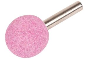Wolfcraft Keramischer Schleifkörper I 2170000, kugeliger Schaftdurchmesser 25 mm für Metall, Keramik und Kunststoff