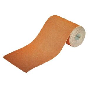 Wolfcraft Schleifpapierrolle für Holz und Metall, 5 m x 115 mm, Korund-Papierbeschichtung, vielseitig einsetzbar, ideal für Handwerker und Heimwerker
