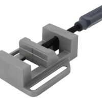 Wolfcraft Schraubstock Simplex 60, hochwertiger Schraubstock für höchste Präzision bei der Arbeit mit Rundmaterial