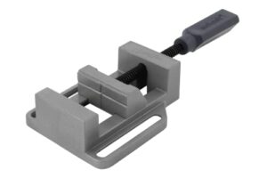 Wolfcraft Schraubstock Simplex 60, hochwertiger Schraubstock für höchste Präzision bei der Arbeit mit Rundmaterial