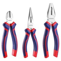WORKPRO Zangen Set 3tlg. - Kombizange, Spitzzange und Seitenschneider für Heimwerker, Profis und DIY-Projekte