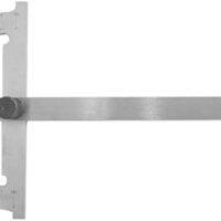 Präzisionsgradmesser WRS mit mattverchromter Skala, blendfreier Ablesung und Metall-Feststellschraube für Industrie, Handwerk und Hobby