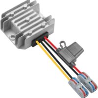 DC/DC 9-32V Auf 12V Port Konverter, Spannungswandler 12/24V Zu 12V 5A 60W MAX, Wasserdichter Buck-Wandler Mit Sicherung Und Klemmleiste, Abwärtsspannungsregler