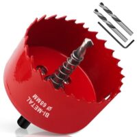 Yeepeo Lochsäge 68mm, Universal HSS M42 Bi-Metall Lochsägen mit Sechskant-Schaft und Bohrer Set für Holz, Rigips, Trockenbau, Kunststoffe