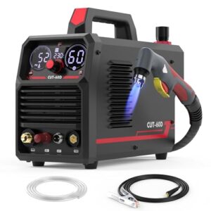 YESWELDER 60Amp Plasmaschneider, Nicht-HF Berührungsloses Pilotlichtbogen, Große LED Digitalanzeige, Max. Schnittdicke 20mm, Sauberer Schnittdicke 13mm, 230V Plasmaschneidmaschine