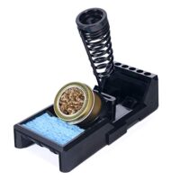 YIHUA X-4 Premium Lötkolbenhalter mit Messingwolle, Reinigungsschwamm und Lötspitzenschlitzen - Ein hochwertiger und zuverlässiger Begleiter für Ihren Lötkolben mit 100% hitzebeständigem Design