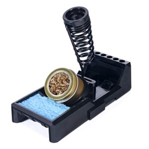 YIHUA X-4 Premium Lötkolbenhalter mit Messingwolle, Reinigungsschwamm und Lötspitzenschlitzen - Ein hochwertiger und zuverlässiger Begleiter für Ihren Lötkolben mit 100% hitzebeständigem Design
