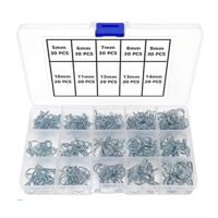 250 Stück 5-14 mm Schlauchschellen Set, Federclip Schlauchschelle, Kraftstoffleitung Klemme, Kraftstoffleitung Befestigung Schellen für Auto Motorrad Roller ATV