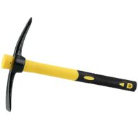Zeonhei Spitzhacke mit Stahlkopf und Fiberglasgriff für Gartenarbeit und Camping