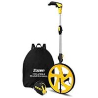 Zozen-Messrad, Drei Sätze, faltbar/Metrische Einheiten [bis zu 9999.9 m], Rollmessung mit Tragetasche, ein Schlüssel zum Zurücksetzen/Kickstand, um Stand zu halten/Startpunkt Arrow