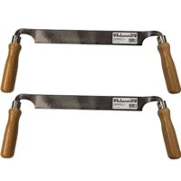 Zugmesser gerade Set aus 2 Mal Zugmesser gerade Abziehmesser Bogenbau Zug Messer Zieh Messer Zugklinge Klinge GERADE - Handliches Werkzeug für präzise Arbeit