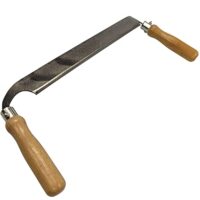 Zugmesser mit gerade Form, 27 cm Ziehmesser und Abziehmesser für Holzbearbeitung, Einsetzbar bei Baumstamm- und Astentfernung sowie Balkenbearbeitung