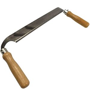 Zugmesser mit gerade Form, 27 cm Ziehmesser und Abziehmesser für Holzbearbeitung, Einsetzbar bei Baumstamm- und Astentfernung sowie Balkenbearbeitung