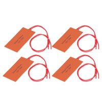 Silikon-Heizkissen, 4 Stück, Auto-Ölwannenheizung, 12 V, 15 W, Motorblock-Heizkissen