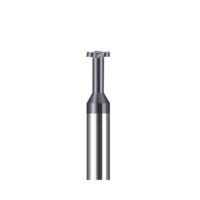 HSS-T-Nutenfräser für Metall, Aluminium, Stahl und Kupfer mit Hartmetall-Schnittkopf und 4 Nuten Schnittdurchmesser 2-10 mm