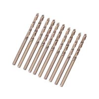 Professionelle Bohrer zum Bohren auf Edelstahl, Gusseisen und Hartstählen, M35 HSS Cobalt 5% Jobber Bohrer Set mit 10 Hochgeschwindigkeitsstahl Bohrern, ideal für das Bohren von Metallen.