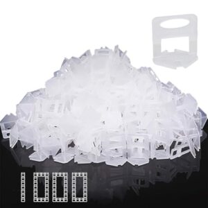 Nivelliersystem für Fliesenverlegung, 1000 Laschen mit Fugenbreite 1.5mm, Höhe 3-12 mm