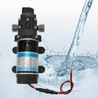 Hochleistungselektropumpe mit 120W Leistung, selbstansaugend, Membranpumpe mit Überstromschutzvorrichtung für Hochdruckreiniger (12V)