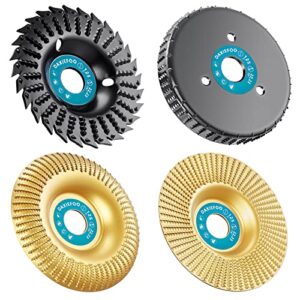 Hochwertige 125mm Holzschleifscheiben, 4-teiliges Schleifscheiben-Set für Winkelschleifer, Schneiden, Polieren und mehr.