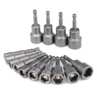 Magnetische Steckschlüssel, Sechskant Stecknuss Adapter für Schraubenschlüssel, Bohrer und Anschrauben