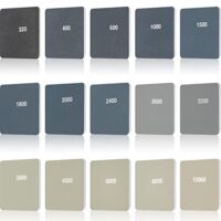Doppelseitiges Schleifpapier mit verschiedenen Körnungen von 320 bis 12000 für das Polieren und Schleifen von Kunststoff, Acryl und anderen Materialien