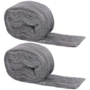 Stahlwolle Gegen Mäuse, 2 Rollen, 8m lang, feine Spaltenfilter für Haus und Garage, hält Mäuse von Löchern, Verkleidungen, Rohren, Lüftungen fern.