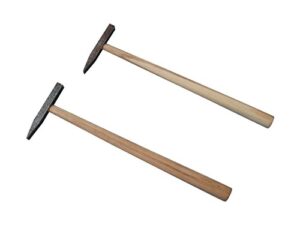 Hochwertiger Fliesenhammer mit Holzgriff und spitzer Schneide, ideal für Arbeiten an Fliesen und Mauerwerk