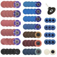 Zwei-Zoll-Schleifscheiben-Set aus 80 Stuecken, ideal fuer Finishing und Rostfarben, hohe Schnittkraft und langanhaltende Scheiben