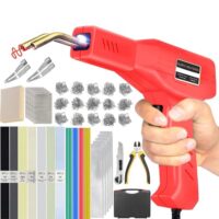 220W Kunststoff Schweißgerät für Auto Stoßstange Reparatur, 2-in-1 Kunststoff Reparaturset mit 800 PCS Klammern und 64 PCS 8 Typen Kunststoff Schweißstab
