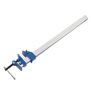 Effektive 24-Zoll-Stangenklemme mit Schnellspanner-verstellbaren Holzklemmen, ideal für Tischler und DIY-Anwendungen. Hochwertige Aluminiumlegierung und ergonomischer Griff.