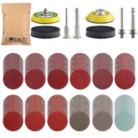 Schleifscheiben Pads 50mm mit Schraubenschlüsseln für Lackschleifen und Polieren von Holz