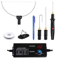 4-in-1-Styroporschneider mit digitalem Spannungsregler, einsetzbar für verschiedene Schneidstoffe, Sicherheit und Leistung durch digitalen Spannungsregler, hochwertiges Edelstahlmaterial, ergonomischer Griff, langlebige Qualität