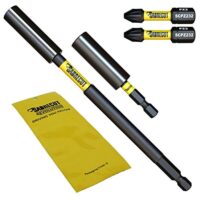 Professionelles Werkzeugset mit magnetischen Schlag-Bithaltern und Schraubendrehern für Schlagschrauber und Hochleistungsbohrschrauber