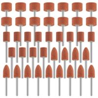 42-teiliges Korund Schleifspitze Set für Dremel Rotationswerkzeug, 42pcs Korund-Schleifspitzen-Set, Korund Polieren Schleifen Entgraten Werkzeug