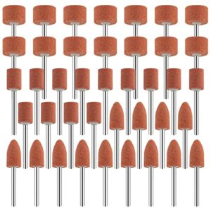 42-teiliges Korund Schleifspitze Set für Dremel Rotationswerkzeug, 42pcs Korund-Schleifspitzen-Set, Korund Polieren Schleifen Entgraten Werkzeug