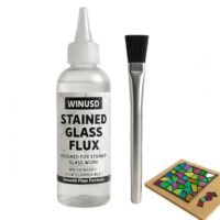 Flussmittel für Löten bei Stained Glass Soldering Arbeit, 4oz/100ml Flüssigkeit auf Wasserbasis, effektives und umweltfreundliches Produkt für Glasarbeiten