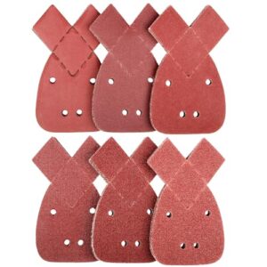 60 Stück Black und Decker Mouse Schleifpapier, 10 x Körnung 40/60/80/120/180/240 Mouse Schleifpapier Schleifblätter