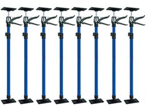Deckenstutze, 8 Stück, Stahl, stufenlos höhenverstellbar, bis 30 kg belastbar, Montagestütze, Schnellspannstütze, Baustützen, Türspanner, Einhand-Stütze