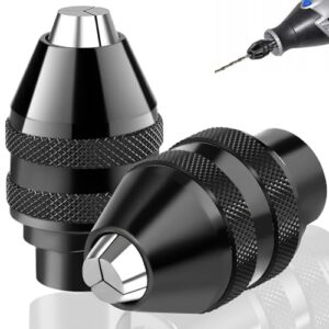 Pyroclasia 2 Stück 4486 Bohrfutter für Dremel, Spannfutter für Dremel Ersatz, schnell spannen, Bohrfutter Adapter, Spannzangen Zubehör Kit für Dremel Modelle 4000, 400, 3000, 398, 395, 300, 200, 285, 8200 und mehr